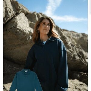 Classic Navy Blue Women's Sweatshirt